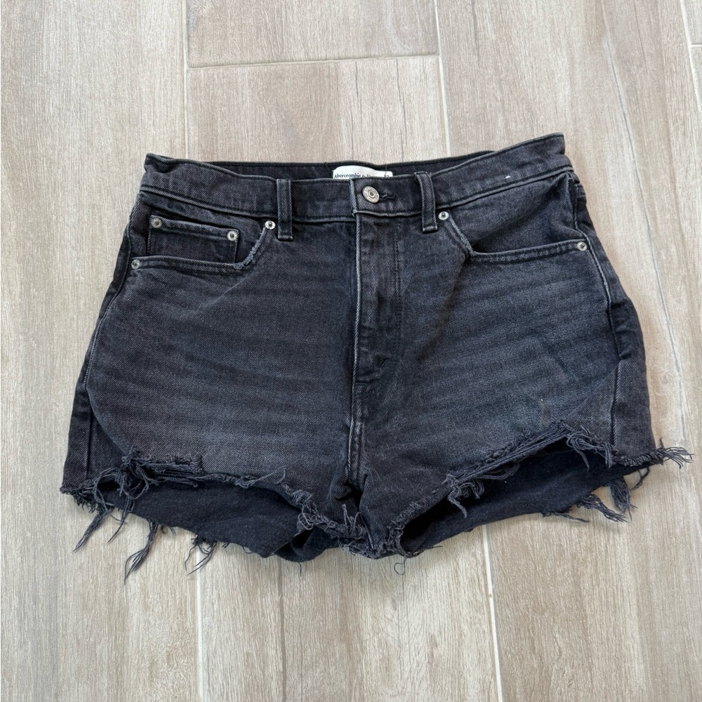 Abercrombie & Fitch high rise Denim Shorts